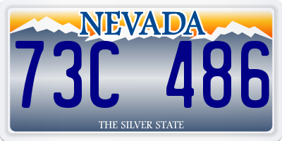 NV license plate 73C486