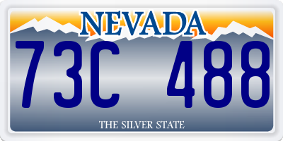 NV license plate 73C488