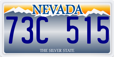 NV license plate 73C515