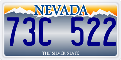 NV license plate 73C522
