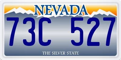 NV license plate 73C527