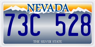 NV license plate 73C528