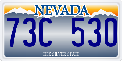 NV license plate 73C530