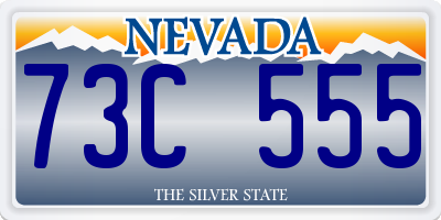 NV license plate 73C555