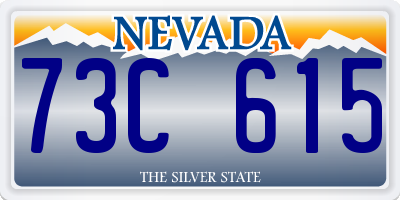 NV license plate 73C615