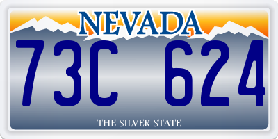 NV license plate 73C624