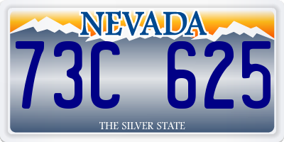 NV license plate 73C625