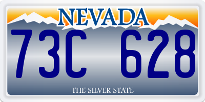 NV license plate 73C628