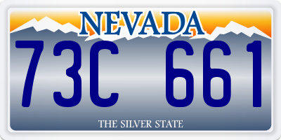 NV license plate 73C661