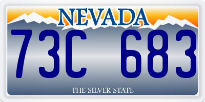 NV license plate 73C683