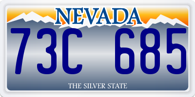 NV license plate 73C685