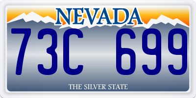 NV license plate 73C699