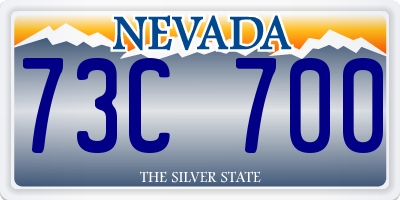 NV license plate 73C700