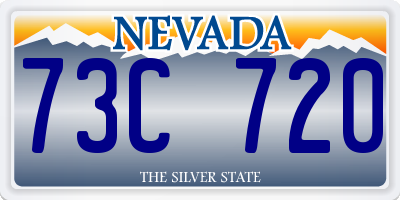 NV license plate 73C720