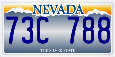 NV license plate 73C788