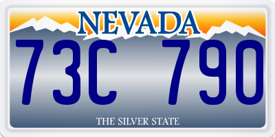 NV license plate 73C790