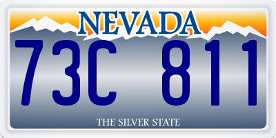 NV license plate 73C811