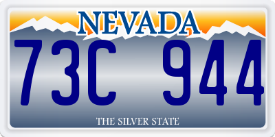 NV license plate 73C944