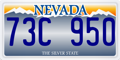 NV license plate 73C950