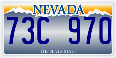 NV license plate 73C970