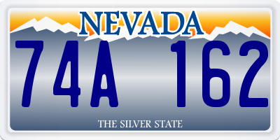 NV license plate 74A162