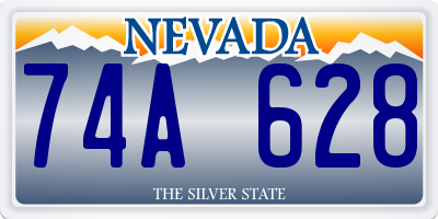 NV license plate 74A628