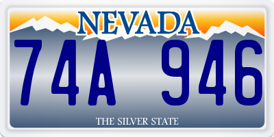 NV license plate 74A946