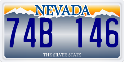 NV license plate 74B146