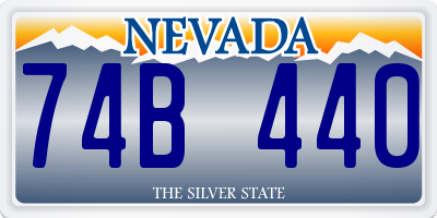 NV license plate 74B440