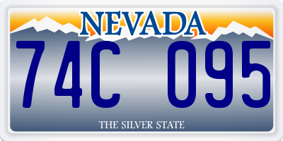 NV license plate 74C095