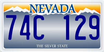 NV license plate 74C129