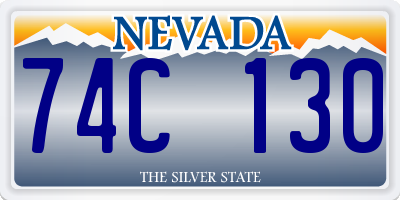 NV license plate 74C130