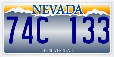 NV license plate 74C133