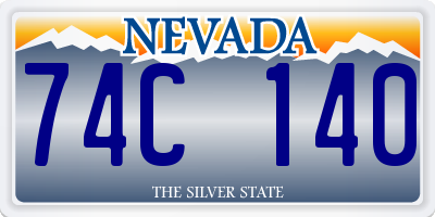 NV license plate 74C140
