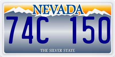 NV license plate 74C150