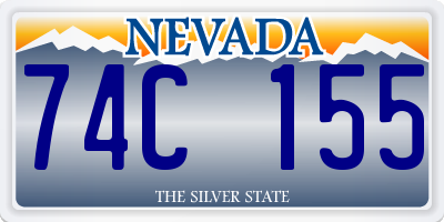 NV license plate 74C155