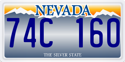 NV license plate 74C160