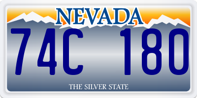 NV license plate 74C180