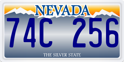 NV license plate 74C256