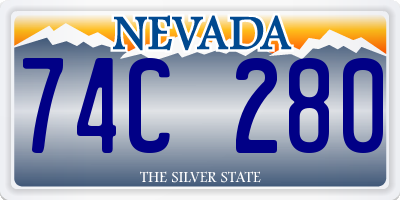 NV license plate 74C280