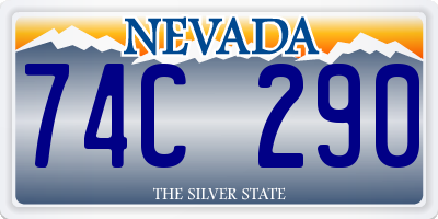 NV license plate 74C290