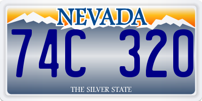 NV license plate 74C320