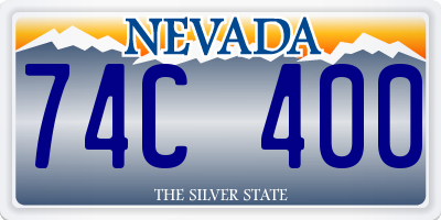 NV license plate 74C400