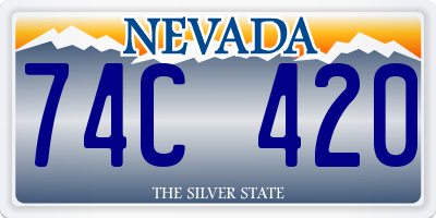 NV license plate 74C420