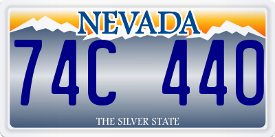 NV license plate 74C440