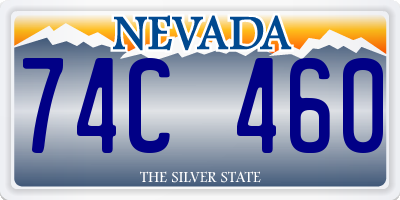 NV license plate 74C460