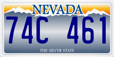 NV license plate 74C461