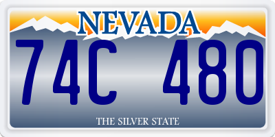 NV license plate 74C480
