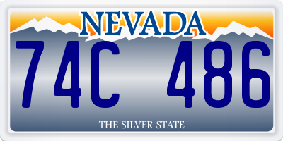 NV license plate 74C486