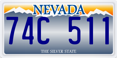 NV license plate 74C511